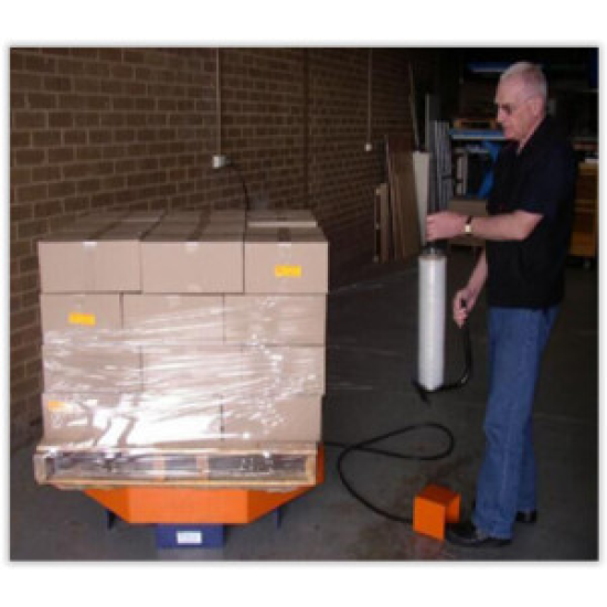 PR2000, PLATFORMA ROTATIVA, PENTRU AMBALARE MARFA, ACTIONATA ELECTRIC, SARCINA 2000 KG