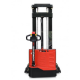 TRANSPALET INDUSTRIAL ELECTRIC CU CATARG, SARCINA 1200 KG, INALTIME DE RIDICARE 3000MM, PICIOARE EXTERIOARE PALETULUI, FURCI TIP STIVUITOR REGLABILE, ES12-25DM-3000