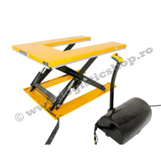 MHJ-U 1000, MASA HIDRAULICA FIXA, FOARTE JOASA (105 MM), FORMA "U", CAPACITATE 1000 KG